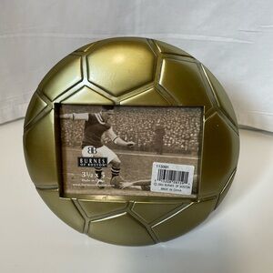 Burnes Of Boston Gold Soccer Ball Photo Frame